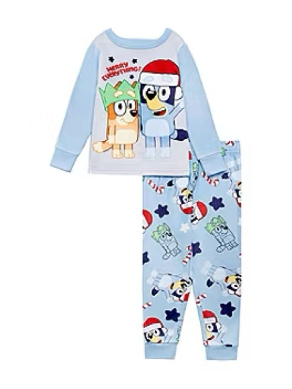 Bluey • NWT Kids Pajama Set with Holiday Cartoon Characters